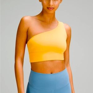 Lululemon Align™ Asymmetrical Bra *Light Support, C/D Cup in Mango Dream, Size 8